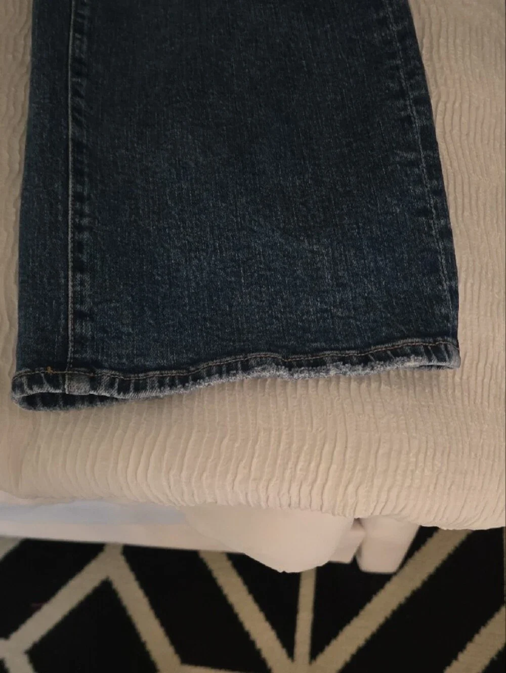 BKE Men's Ripped Boyfriend Jeans - Dark Blue Denim